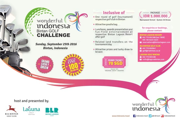 2016年民丹奇妙的印度尼西亚高尔夫球挑战